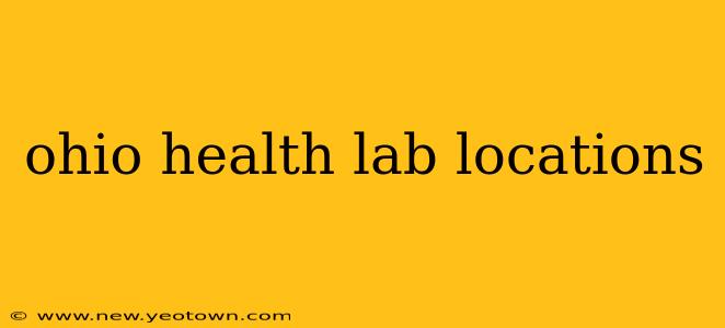 ohio health lab locations