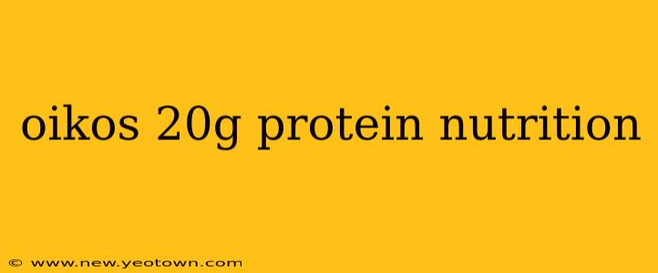 oikos 20g protein nutrition