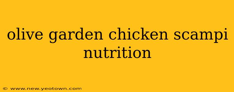 olive garden chicken scampi nutrition