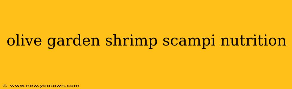 olive garden shrimp scampi nutrition
