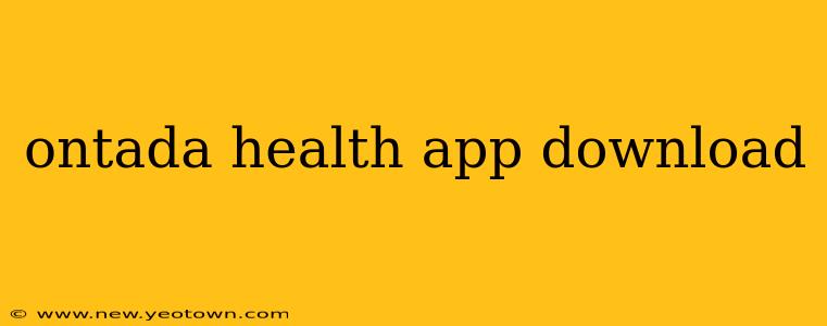 ontada health app download