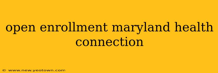 open enrollment maryland health connection