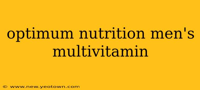 optimum nutrition men's multivitamin