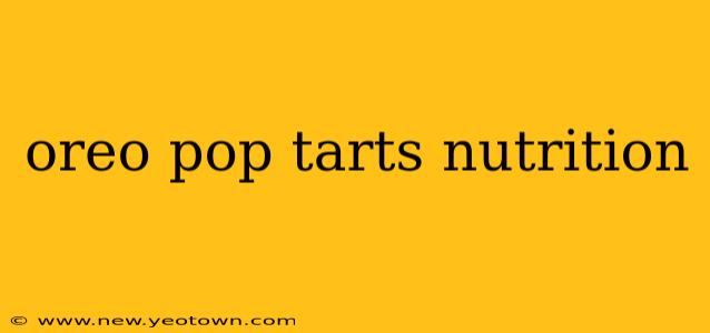 oreo pop tarts nutrition