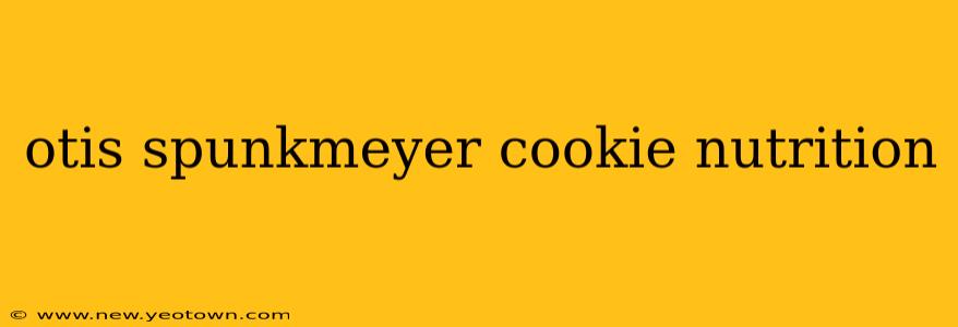 otis spunkmeyer cookie nutrition