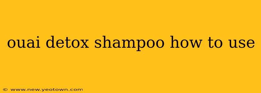 ouai detox shampoo how to use