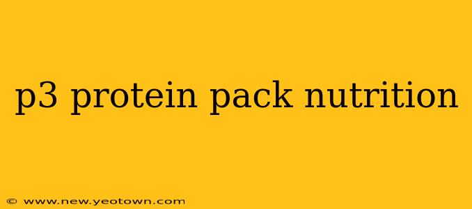 p3 protein pack nutrition