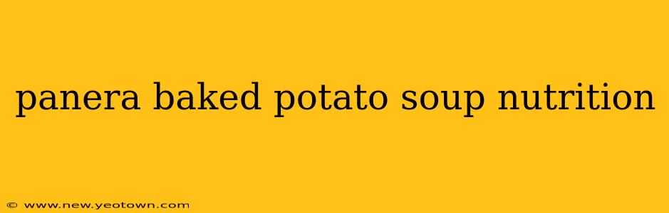 panera baked potato soup nutrition