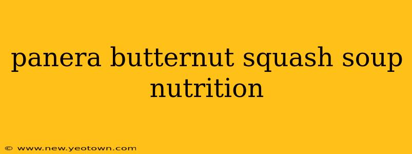 panera butternut squash soup nutrition