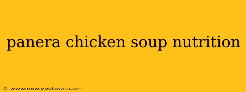 panera chicken soup nutrition
