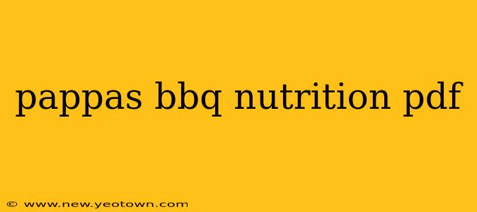pappas bbq nutrition pdf