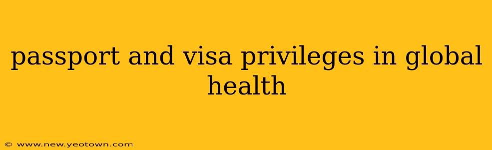 passport and visa privileges in global health