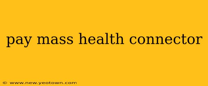 pay mass health connector