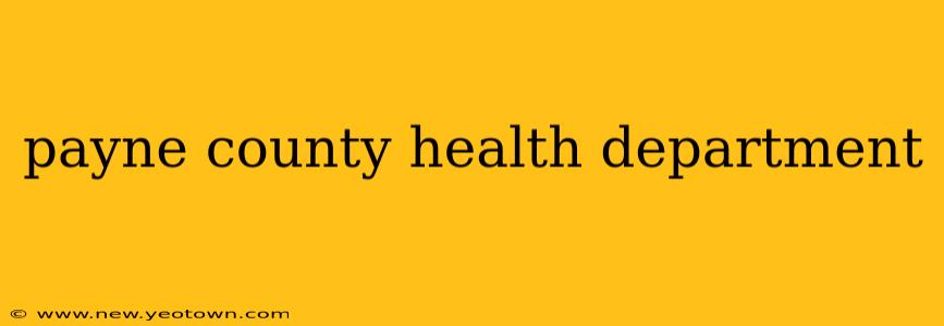 payne county health department