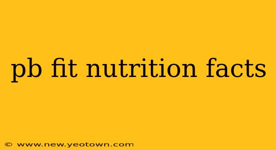 pb fit nutrition facts