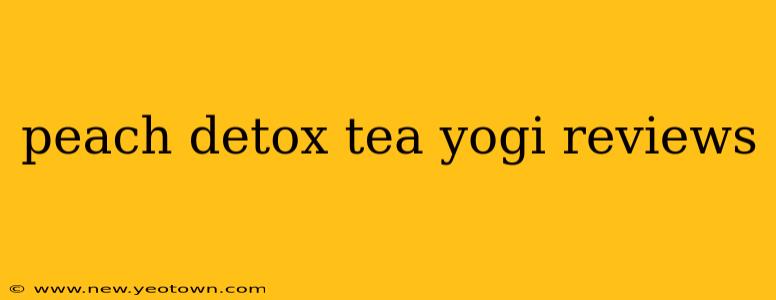 peach detox tea yogi reviews
