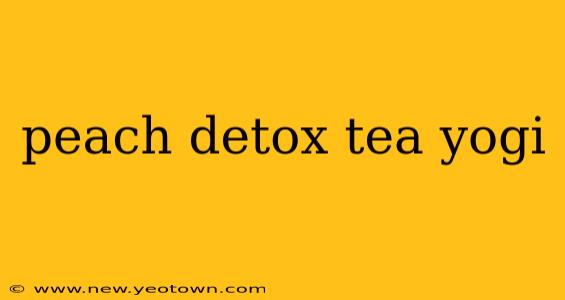 peach detox tea yogi