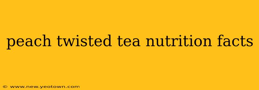 peach twisted tea nutrition facts