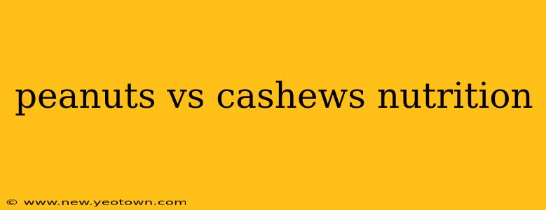 peanuts vs cashews nutrition