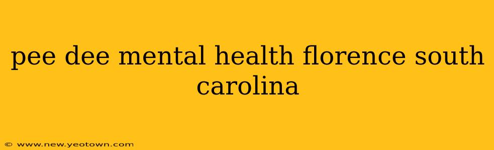 pee dee mental health florence south carolina