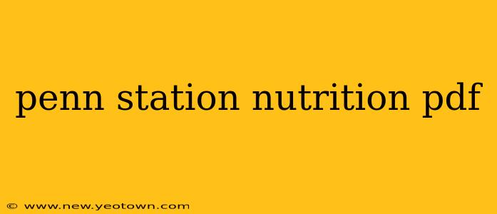 penn station nutrition pdf