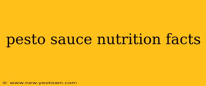 pesto sauce nutrition facts