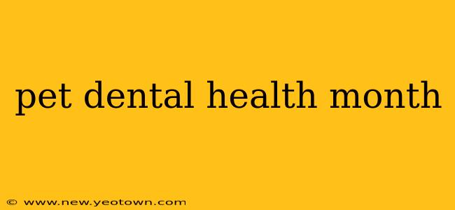 pet dental health month