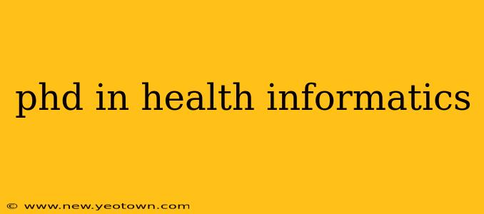 phd in health informatics
