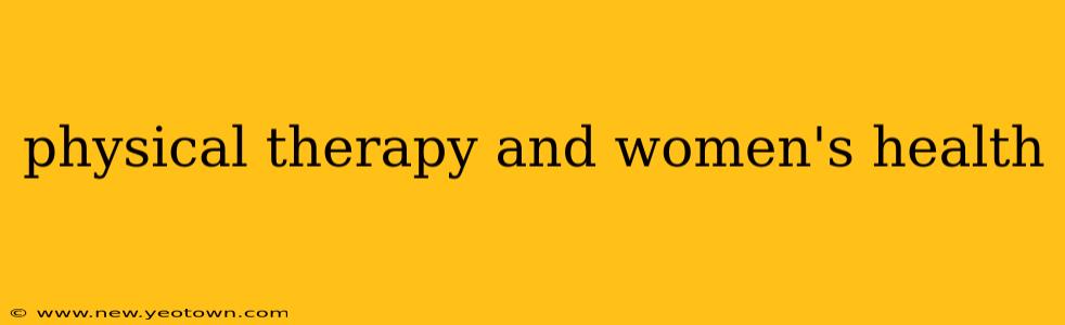 physical therapy and women's health