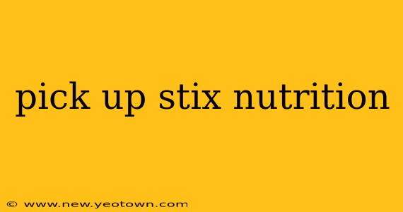 pick up stix nutrition