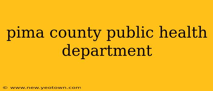 pima county public health department
