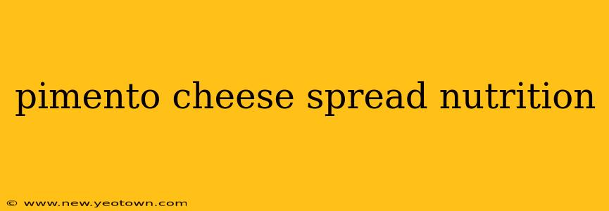 pimento cheese spread nutrition