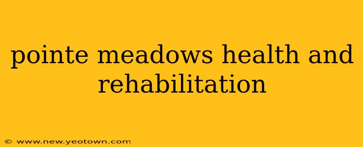 pointe meadows health and rehabilitation