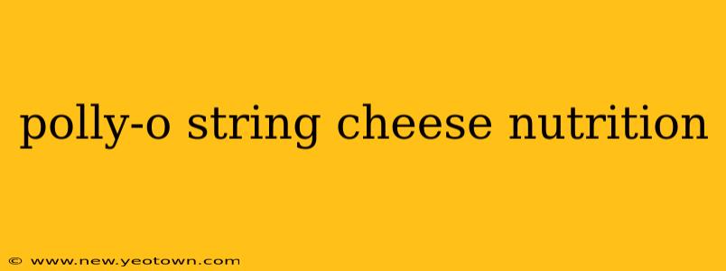 polly-o string cheese nutrition