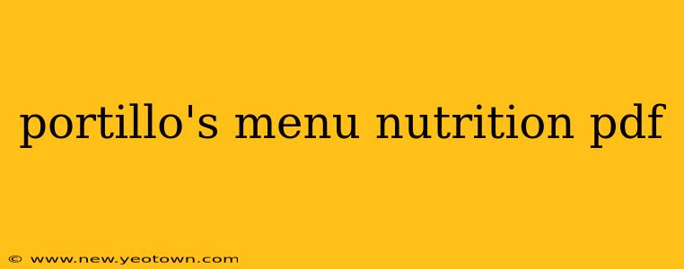portillo's menu nutrition pdf
