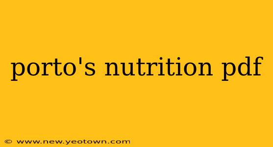 porto's nutrition pdf