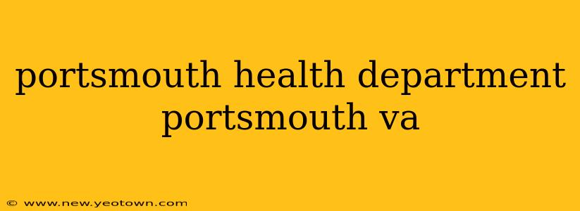 portsmouth health department portsmouth va