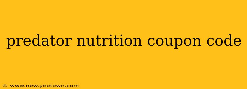 predator nutrition coupon code
