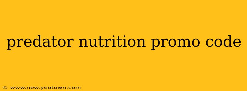 predator nutrition promo code