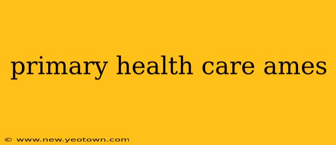 primary health care ames