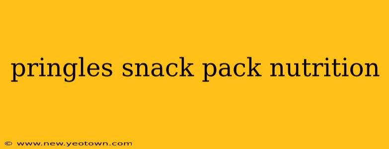 pringles snack pack nutrition