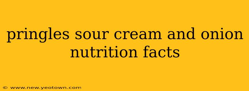 pringles sour cream and onion nutrition facts