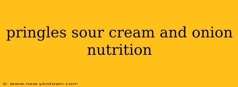 pringles sour cream and onion nutrition