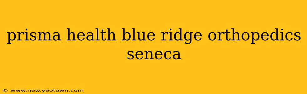 prisma health blue ridge orthopedics seneca