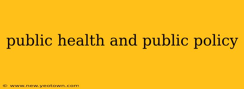 public health and public policy