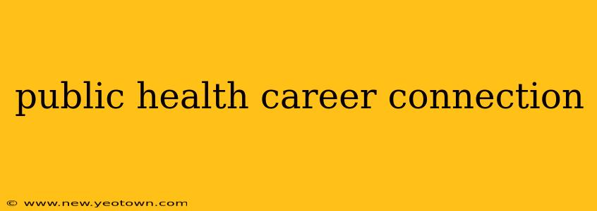 public health career connection