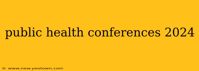 public health conferences 2024