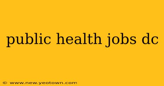 public health jobs dc