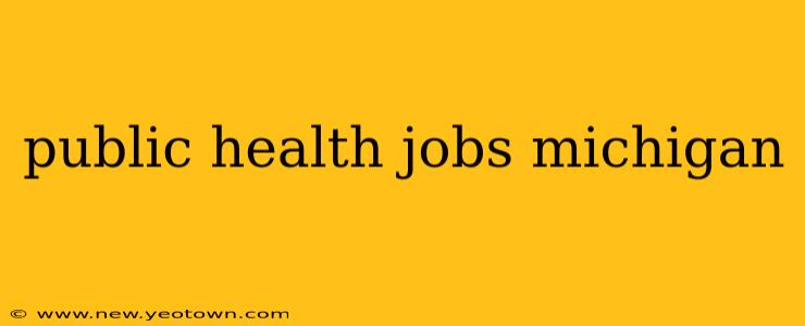public health jobs michigan