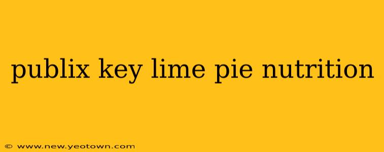 publix key lime pie nutrition